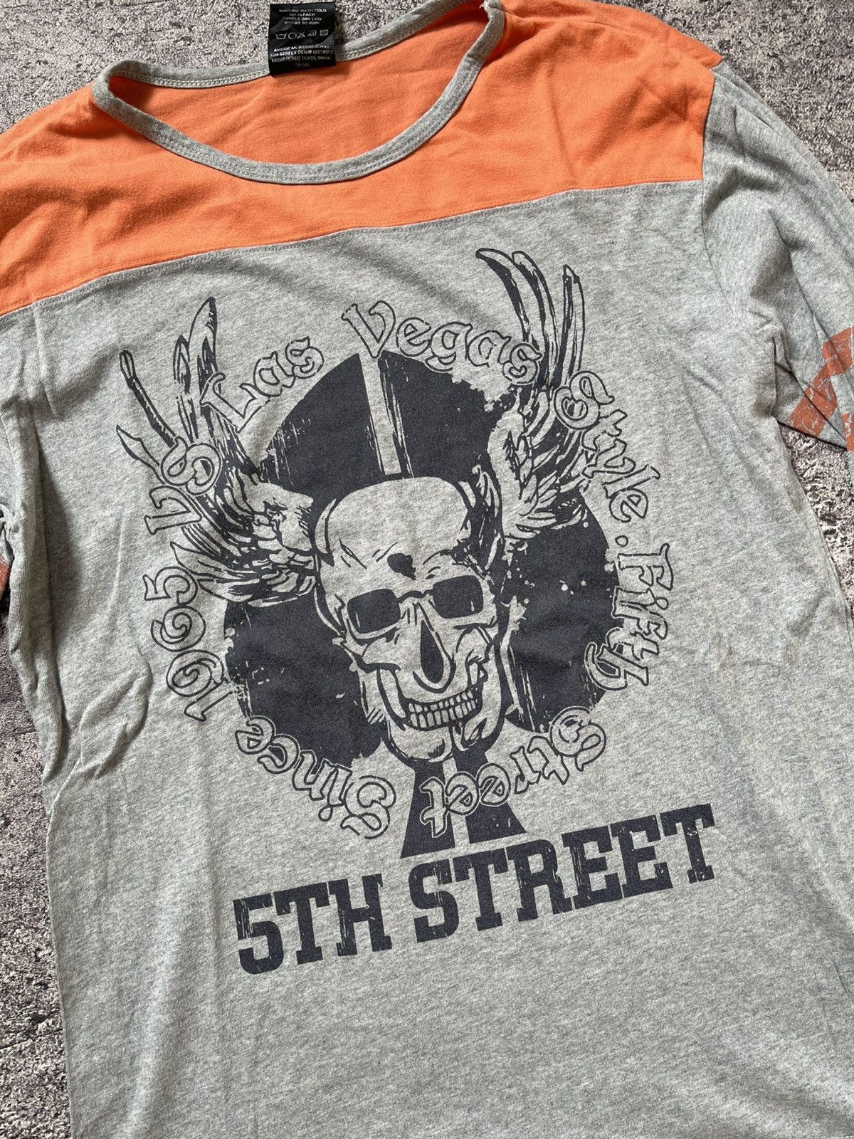 Japanese Brand 5TH Street Skulls Longsleeve Size US XL / EU 56 / 4 - 2 Thumbnail
