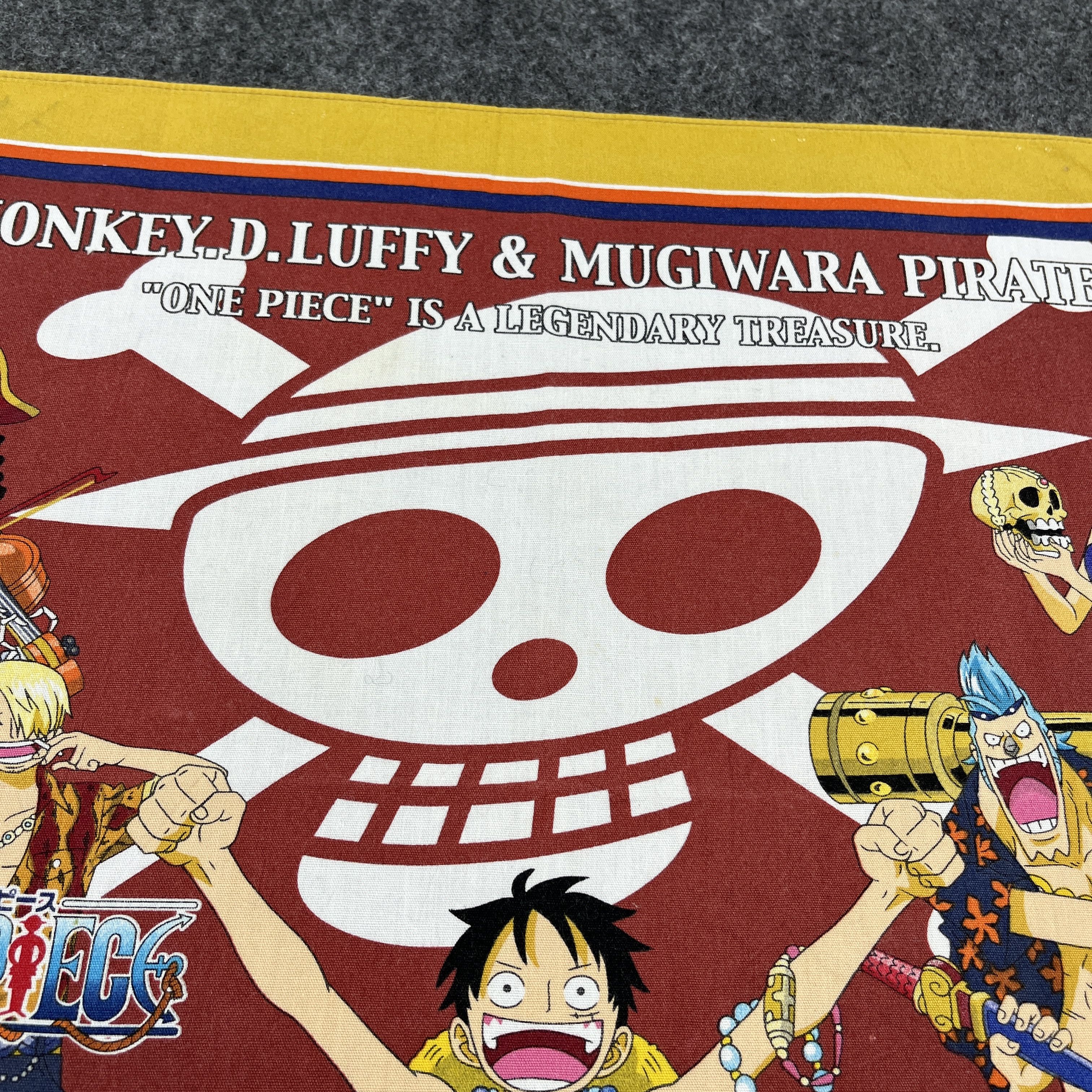 Anime × One Piece × Vintage One Piece Handkerchief / Bandana / Neckerchief B185 Size ONE SIZE - 2 Thumbnail
