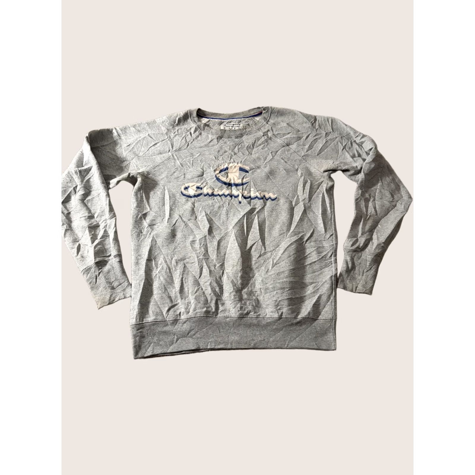 Champion Champion Sweatshirt Mens Medium Gray Pullover Crewneck Logo Graphic Lightweight Size US M / EU 48-50 / 2 - 1 Thumbnail