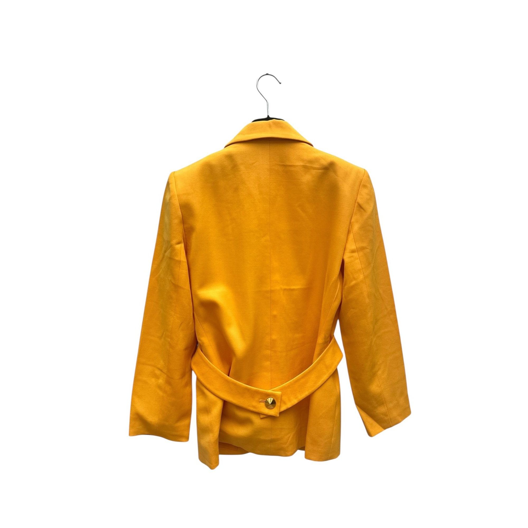 Yves Saint Laurent 1990s Yellow Heart Shape Blazer Jacket Size S / US 4 / IT 40 - 4 Thumbnail