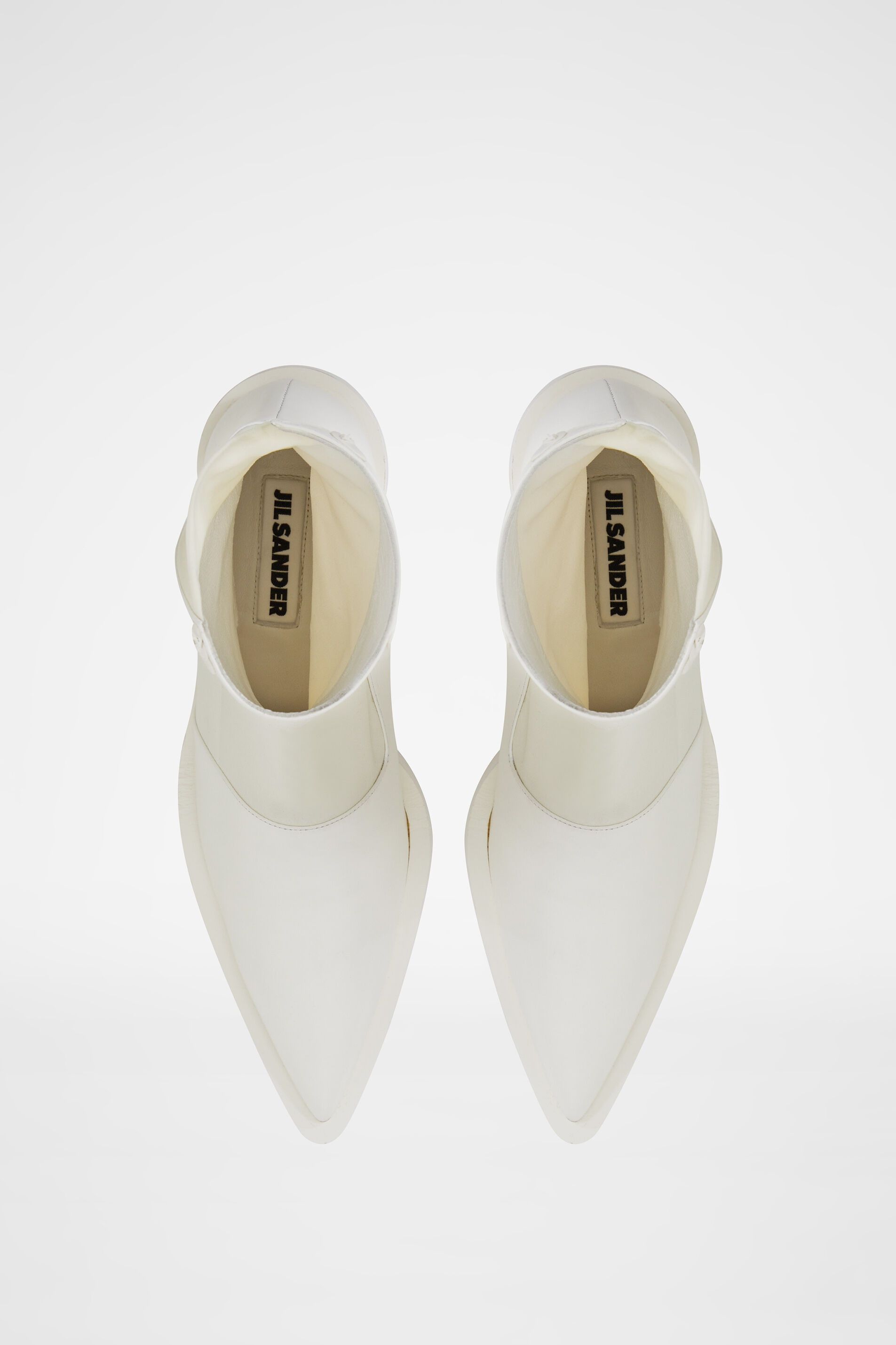 Jil Sander o1y1025 Ankle Boots in White Size US 7 / IT 37 - 4 Thumbnail