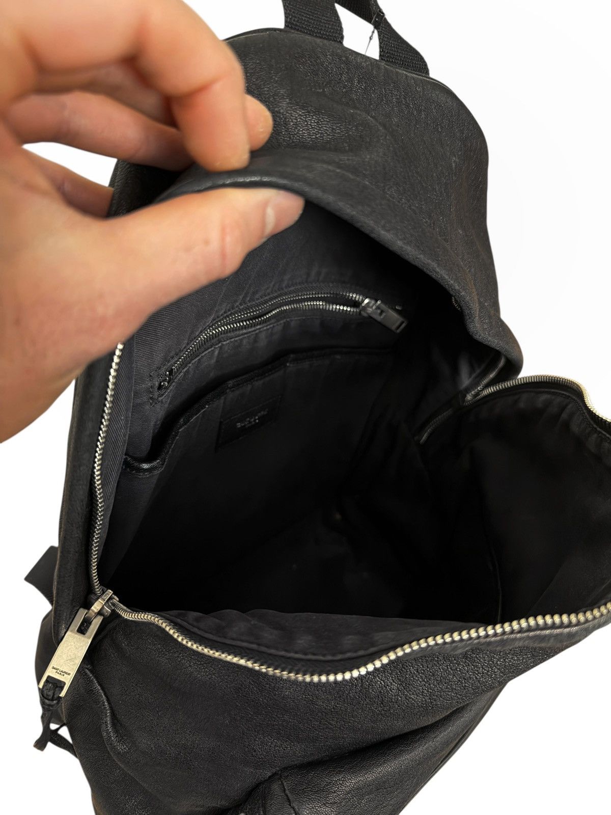 Saint Laurent Paris Hedi City Leather Bag Backpack Size ONE SIZE - 11 Thumbnail