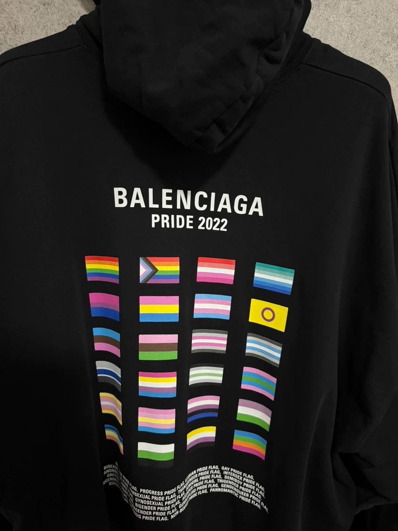 Balenciaga Balenciaga Double Portrait Letter Print Hoodie Size US XL / EU 56 / 4 - 7 Thumbnail