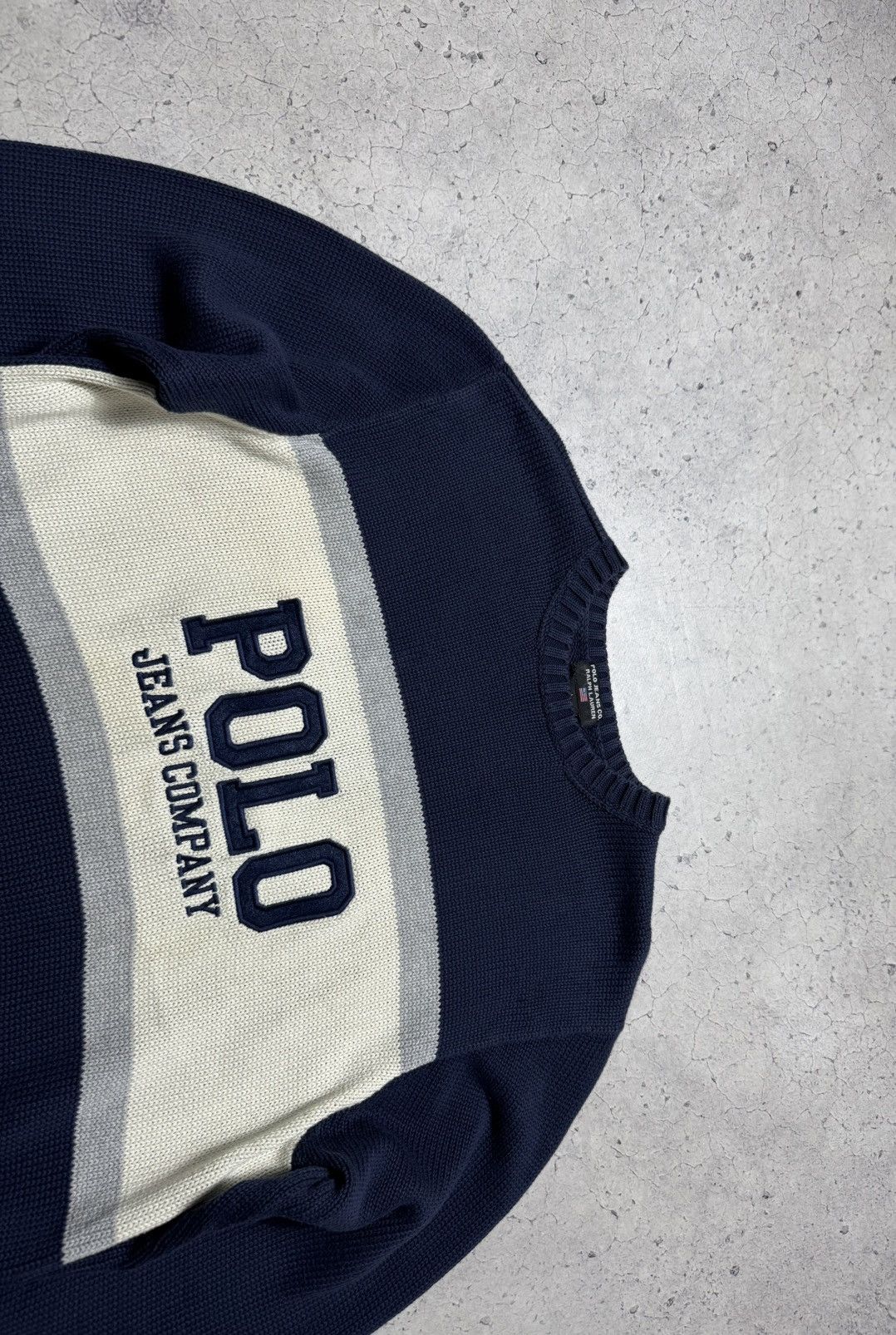 Polo Jeans Company Ralph Lauren Knitted Sweater Crew Neck
