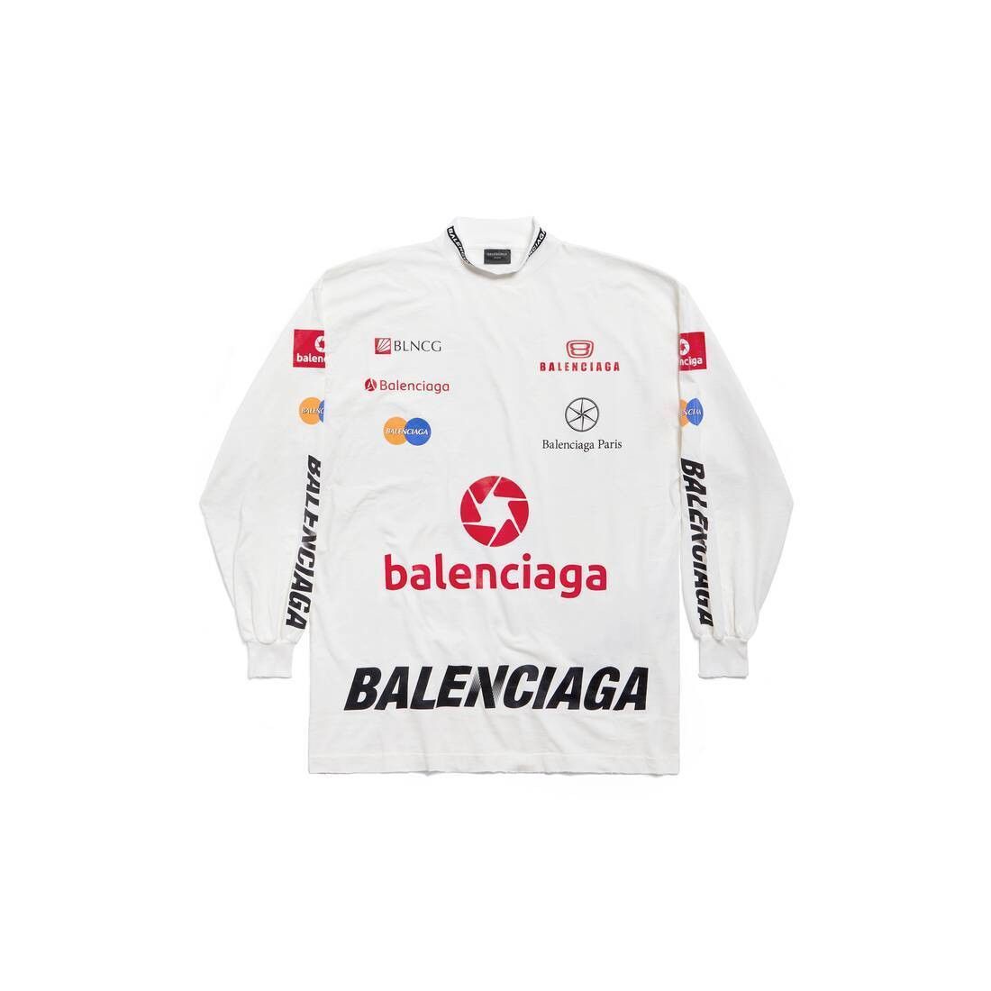 Balenciaga o1mt1gz0225 Top League Long Sleeve T-Shirt Oversized Size US S / EU 44-46 / 1 - 1 Thumbnail
