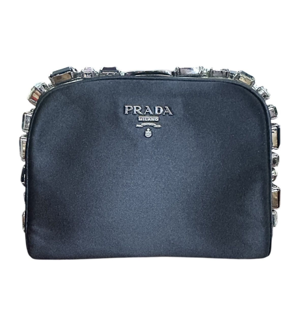 Prada Mini Clutch Bag in Black, Women's