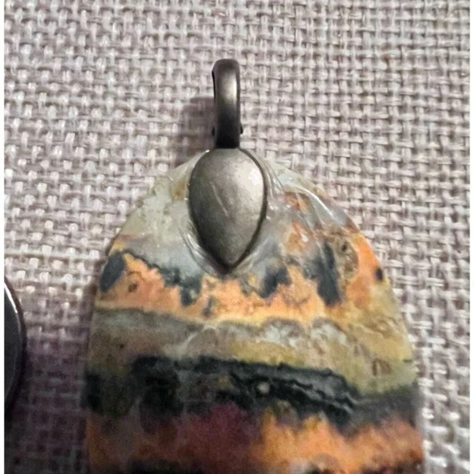 Other Bumble Bee Jasper Pendant 2” Natural Oval Cut Stone Size ONE SIZE - 4 Thumbnail