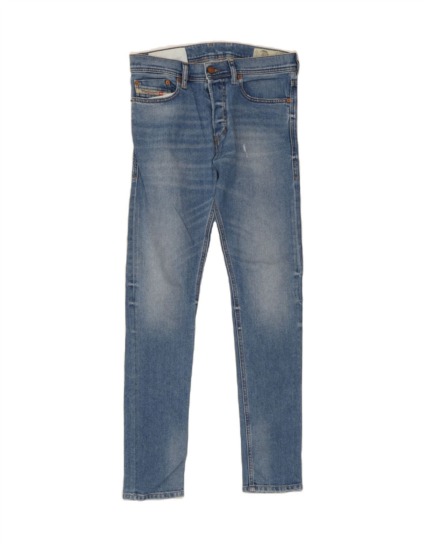 Diesel Womens Tepphar Carrot Slim Jeans W28 L32 Blue Cotton Size 42" / US 20 - 1 Thumbnail