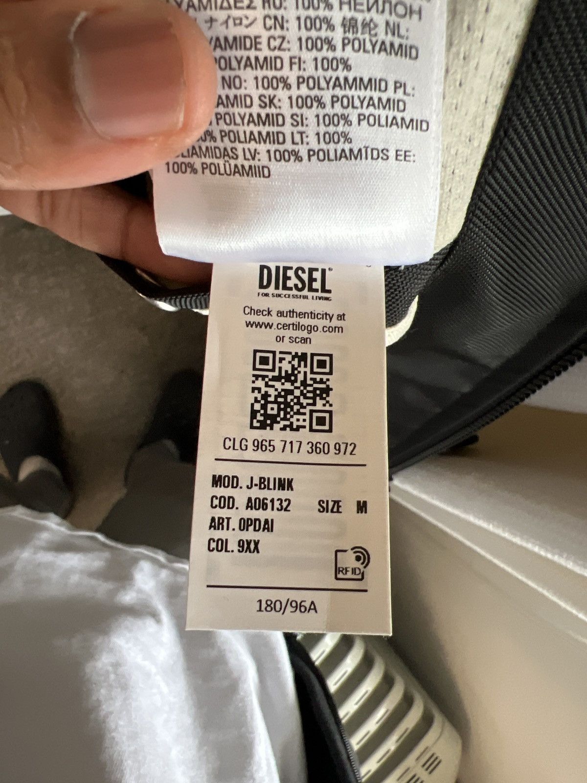 Diesel J-Blink contrast panelled regular fit woven jacket Size US S / EU 44-46 / 1 - 5 Thumbnail