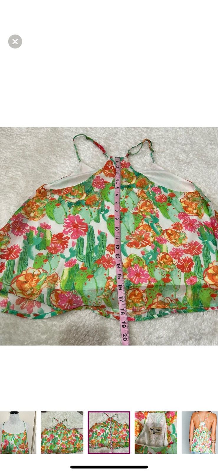 Show Me Your MuMu Show me your mumu small cactus print tank top Size S / US 4 / IT 40 - 5 Thumbnail