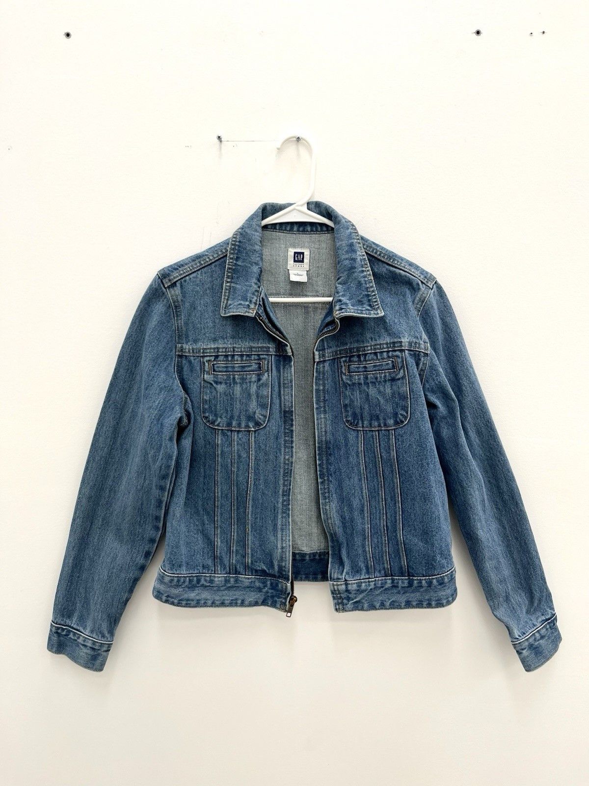 Gap Vintage Gap Factory Store Jean Denim Jacket Women Large 2002 Size L / US 10 / IT 46 - 1 Thumbnail