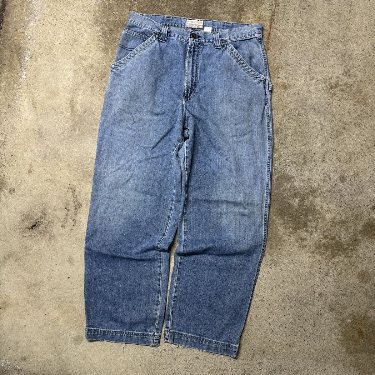 Vintage Thrashed Faded Distressed Carpenter Jeans ERD Grunge Skater Size US 34 / EU 50 - 7 Thumbnail
