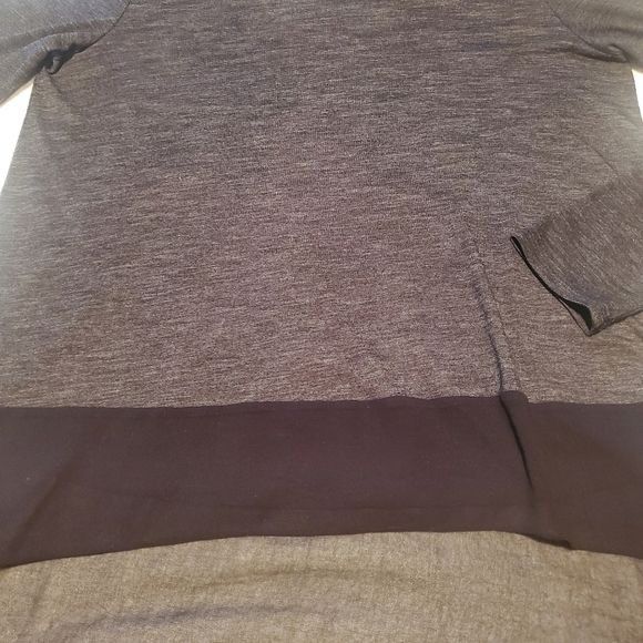 Designer BCBGMaxazria 2 Toned Grey Black Long Sleeve Light Elegant Sz Size M / US 6-8 / IT 42-44 - 5 Thumbnail