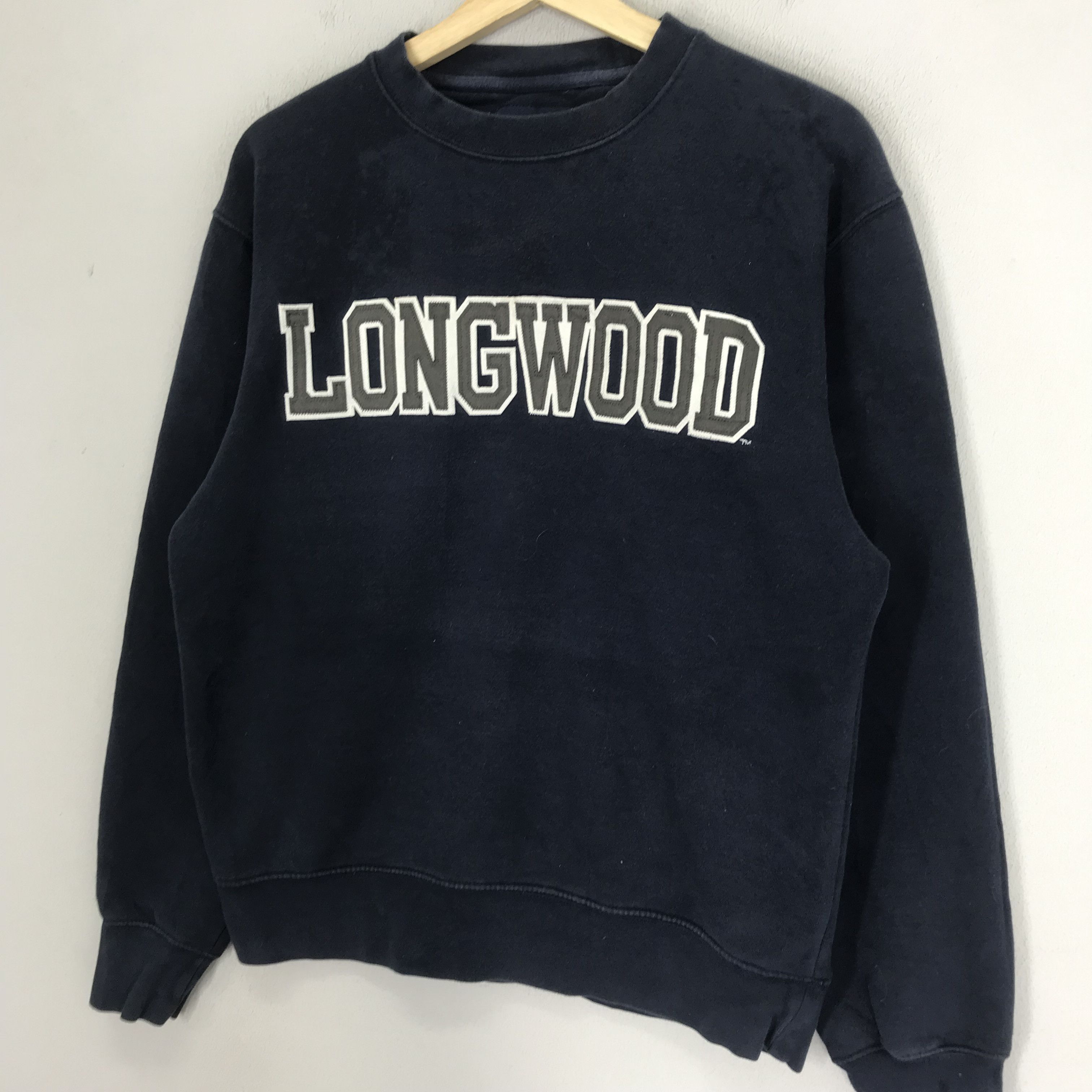 Vintage Vintage 90's Longwood Blue Sweatshirt Small - 381 Size US S / EU 44-46 / 1 - 3 Thumbnail