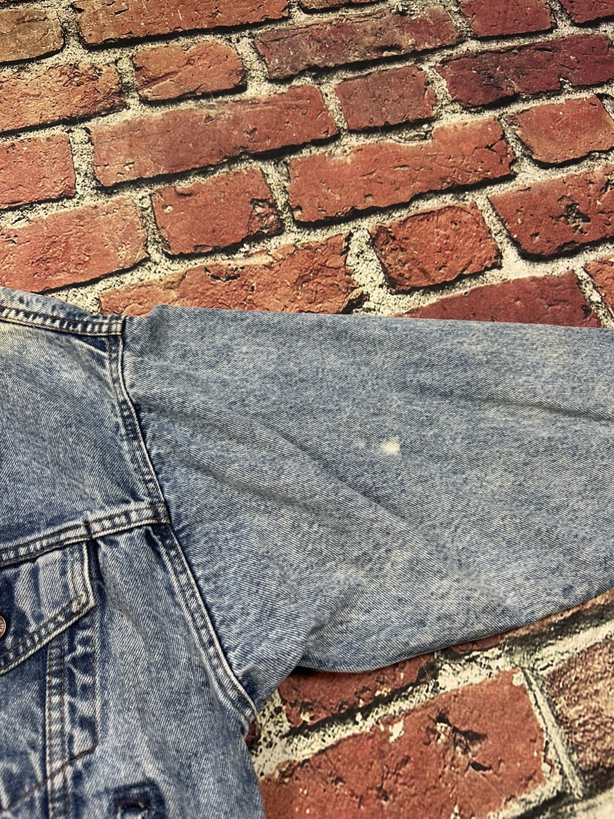 Levi's Vintage 80s Levis Denim Acid Trucker Jacket USA 75068 0219 Size US M / EU 48-50 / 2 - 10 Thumbnail