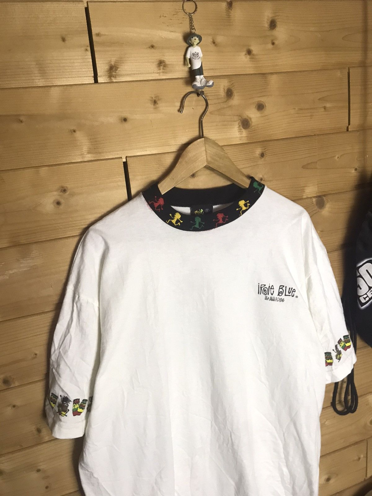Vintage Vintage Iraie Blue stussy style t-shirt Size US XL / EU 56 / 4 - 3 Thumbnail