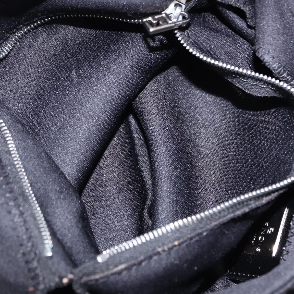 Fendi FENDI Mamma Baguette Shoulder Bag Cotton jersey Black Silver Size ONE SIZE - 24 Thumbnail