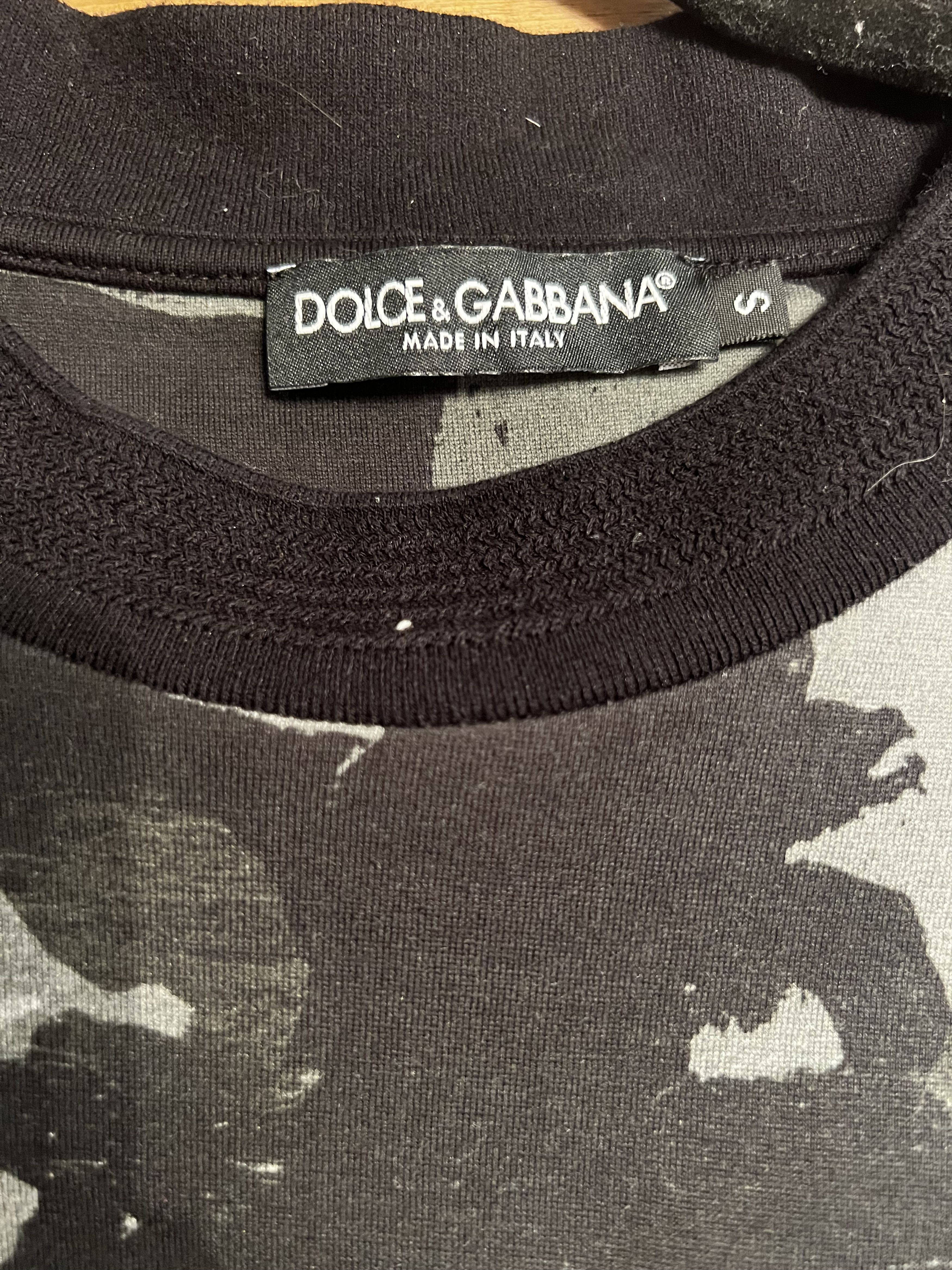 Dolce & Gabbana Camouflage-pattern Crew-neck T-shirt in Multicolor Size US S / EU 44-46 / 1 - 3 Thumbnail