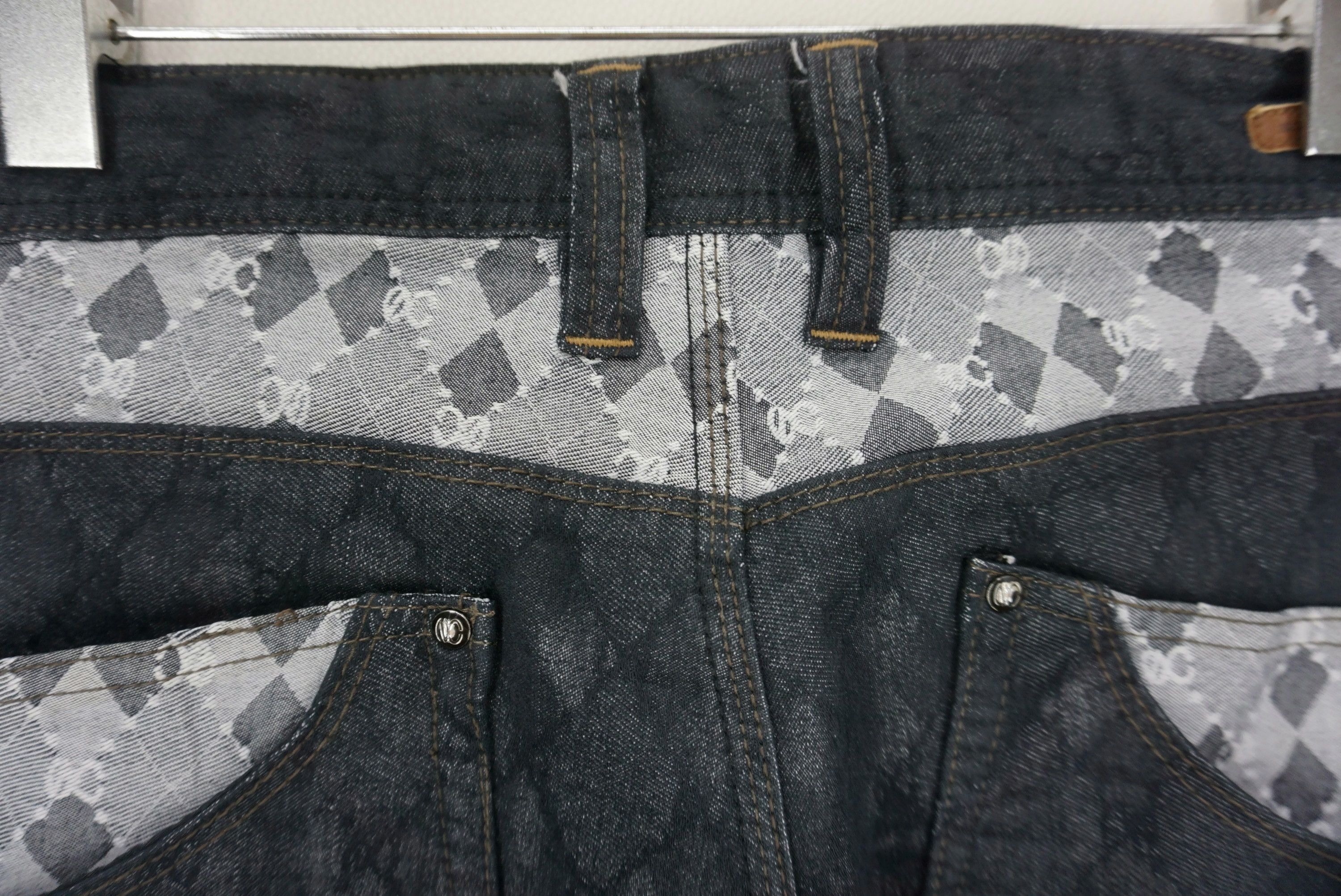 Japanese Brand Nicole Jeans Fit W33xL26.5 Matsuda Low-Rise Cropped Monogram Size US 30 / EU 46 - 11 Thumbnail