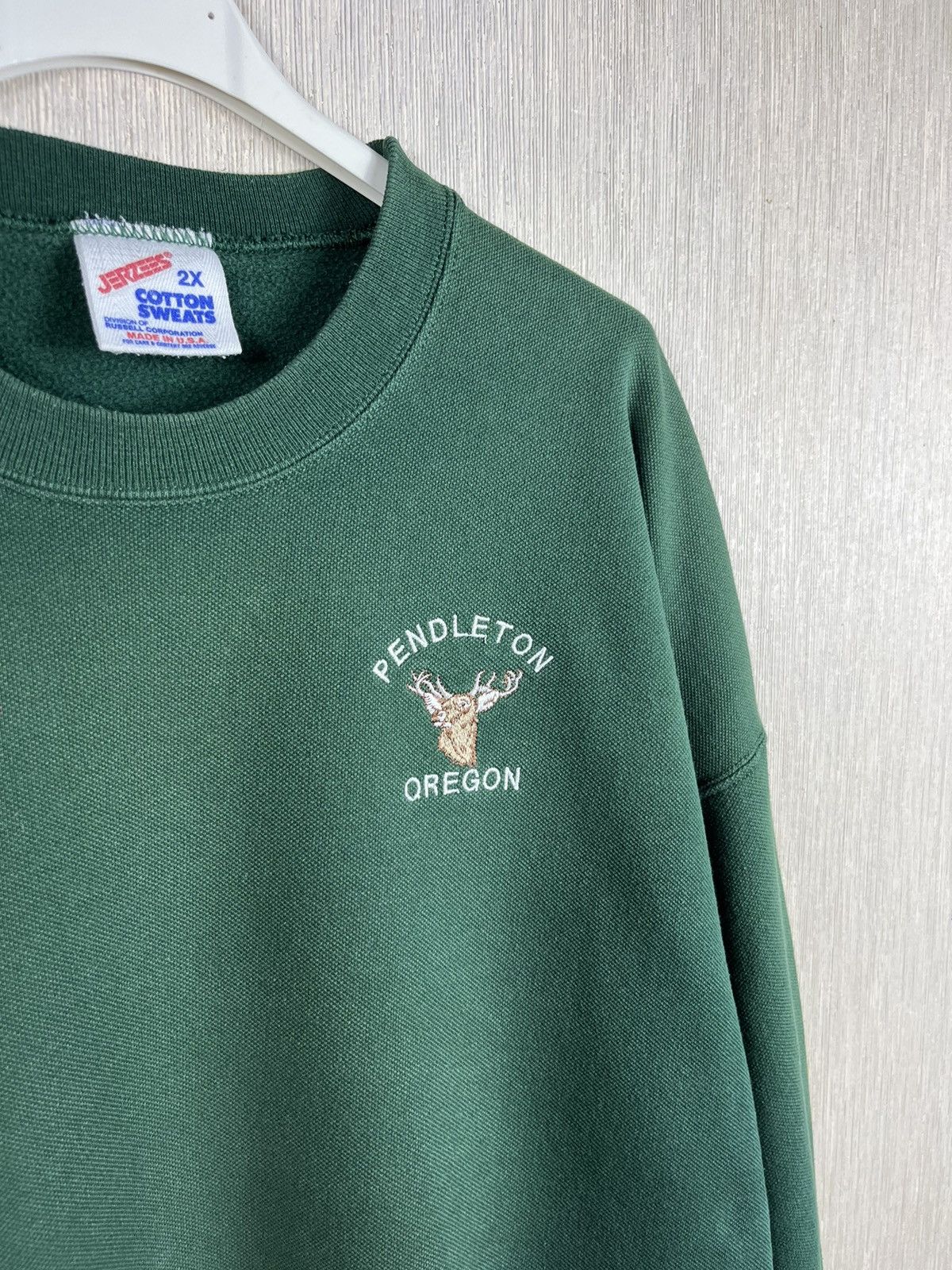 Jerzees × Pendleton × Vintage Vintage Jerzees Pendleton Oregon deer sweatshirt made in USA Size US XXL / EU 58 / 5 - 9 Thumbnail