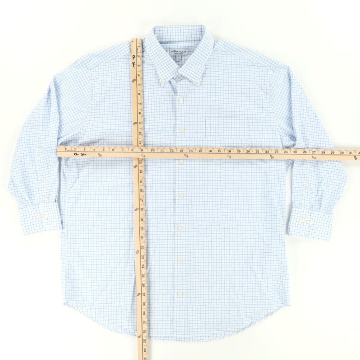 Peter Millar VINTAGE Peter Millar Summer Comfort Striped 3/4 Sleeve Button Down Shirt White Men's XL Size US XL / EU 56 / 4 - 3 Thumbnail