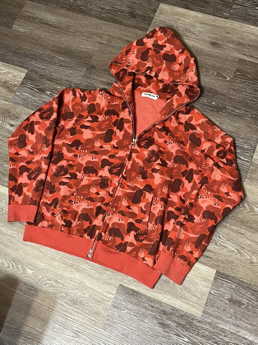 Bape × Nigo BAPE 2000s ABC Fire Camo Zip Up Classic Size US M / EU 48-50 / 2 - 3 Thumbnail