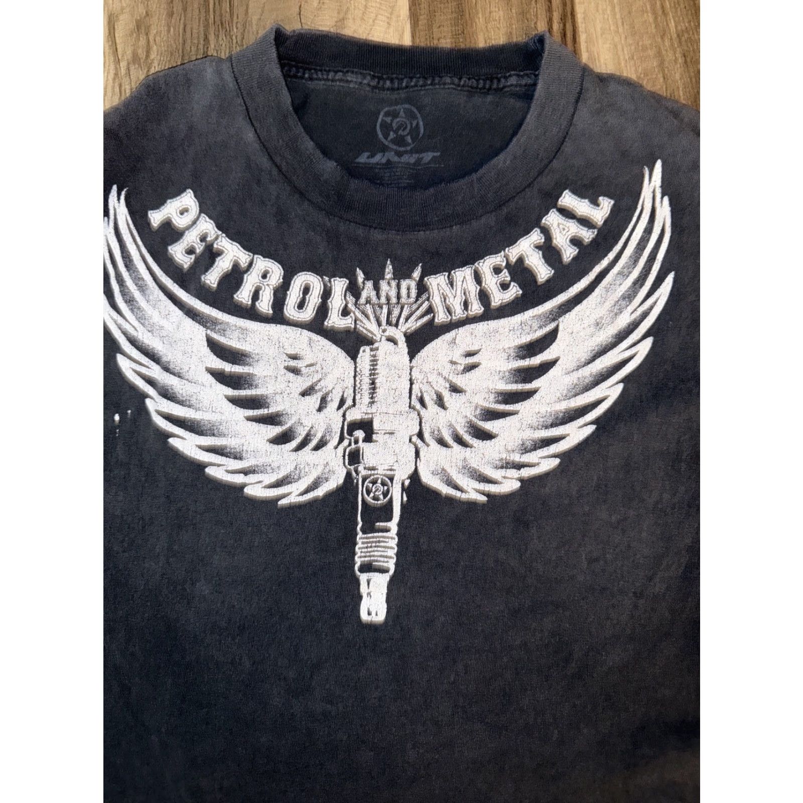 Vintage VINTAGE UNIT T-SHIRT METAL Black XL 23x28 T-Shirt Men Size US XL / EU 56 / 4 - 2 Thumbnail