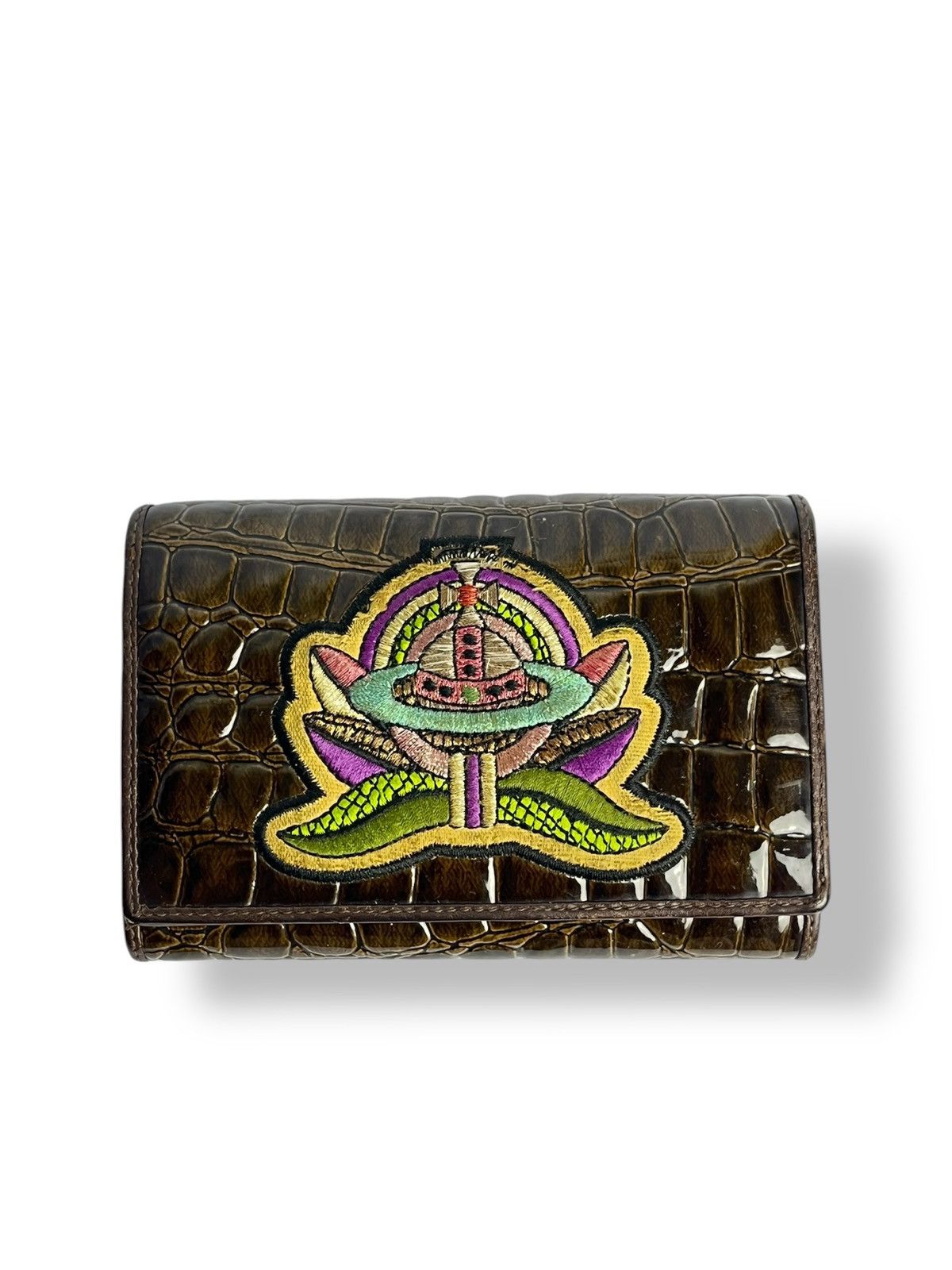 Vivienne Westwood Rare‼️Medium Croc leather wallet Size ONE SIZE - 1 Thumbnail
