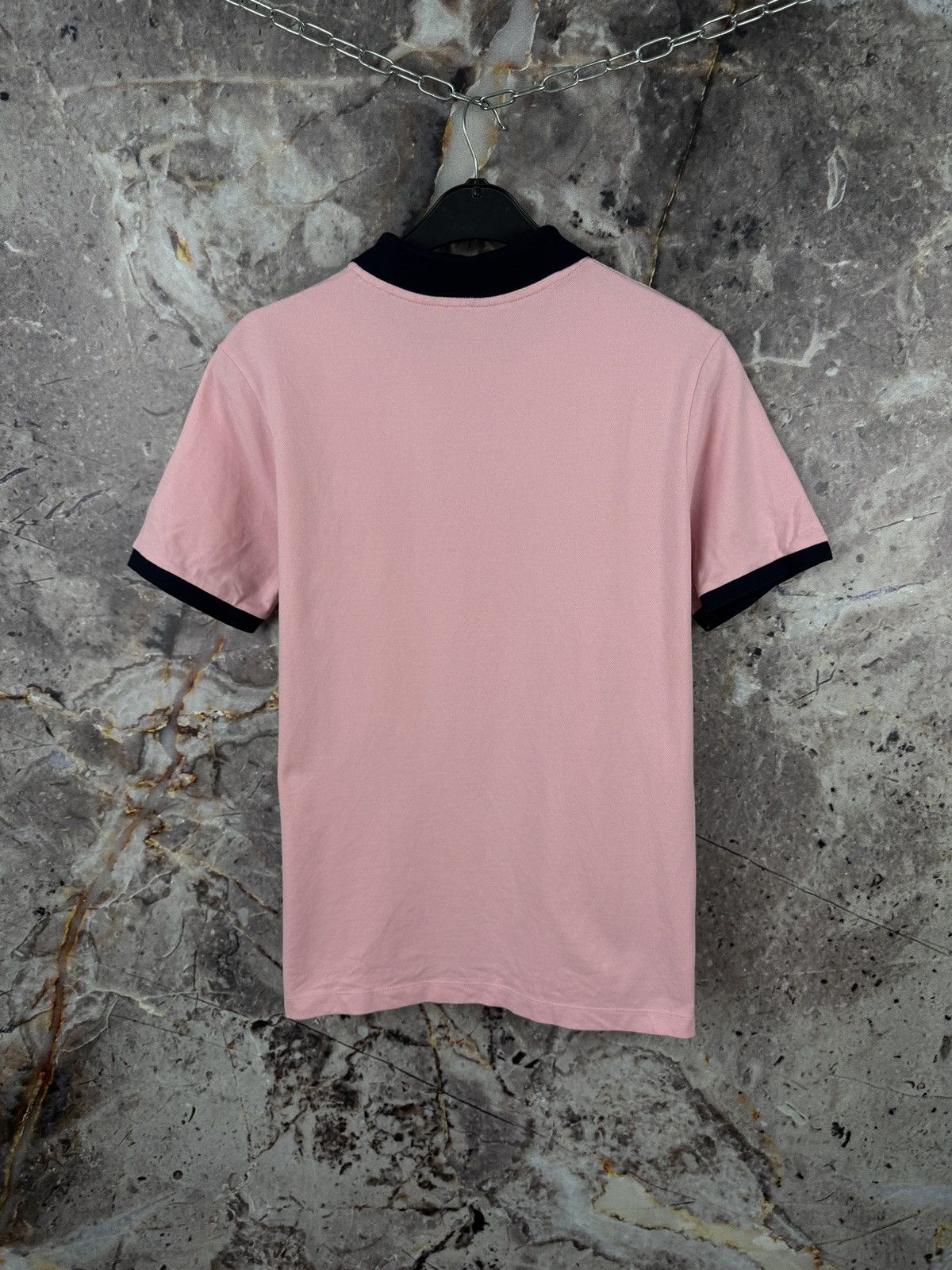 Paul & Shark Paul & Shark Yachting Polo Shirt Pink Navy Trim Logo Patch Size US L / EU 52-54 / 3 - 13 Thumbnail