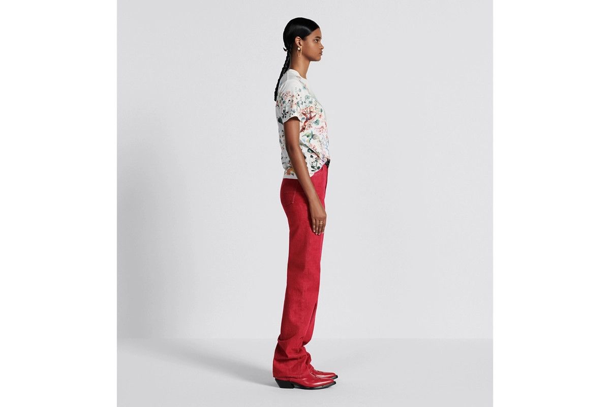 Dior o1bcso1str0225 Fitted Jeans in Red Size 27" / US 4 / IT 40 - 5 Thumbnail