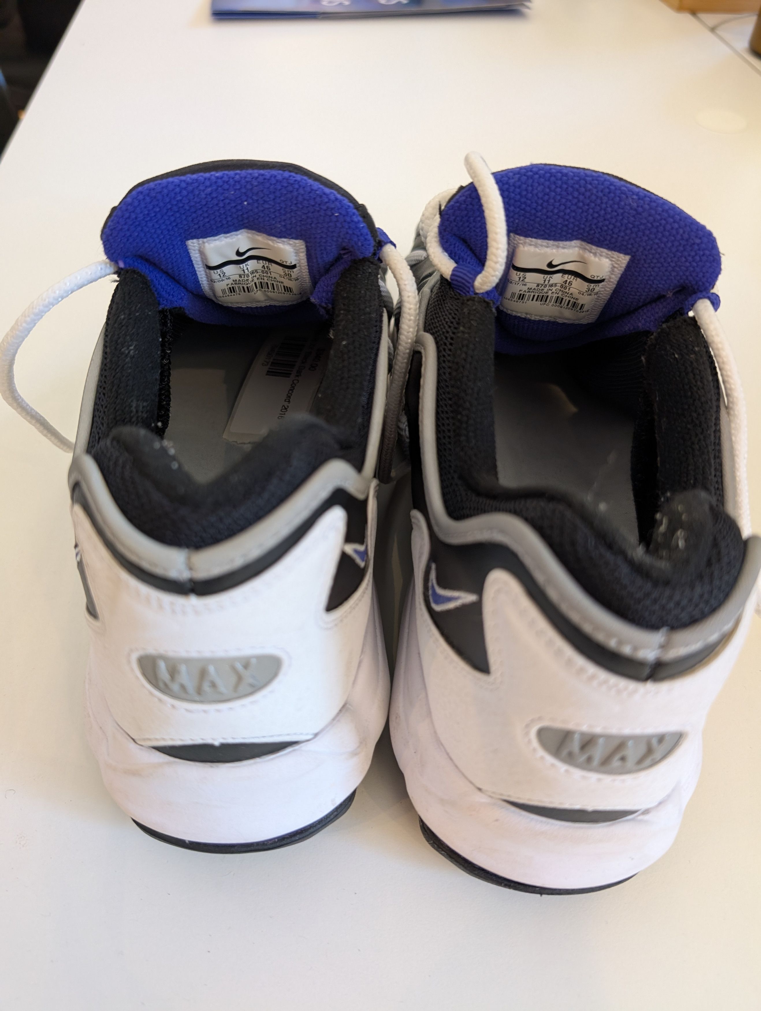 Nike Nike Air Max 96 XX 'Black Dark Concord' 2016 Size US 12 / EU 45 - 7 Thumbnail
