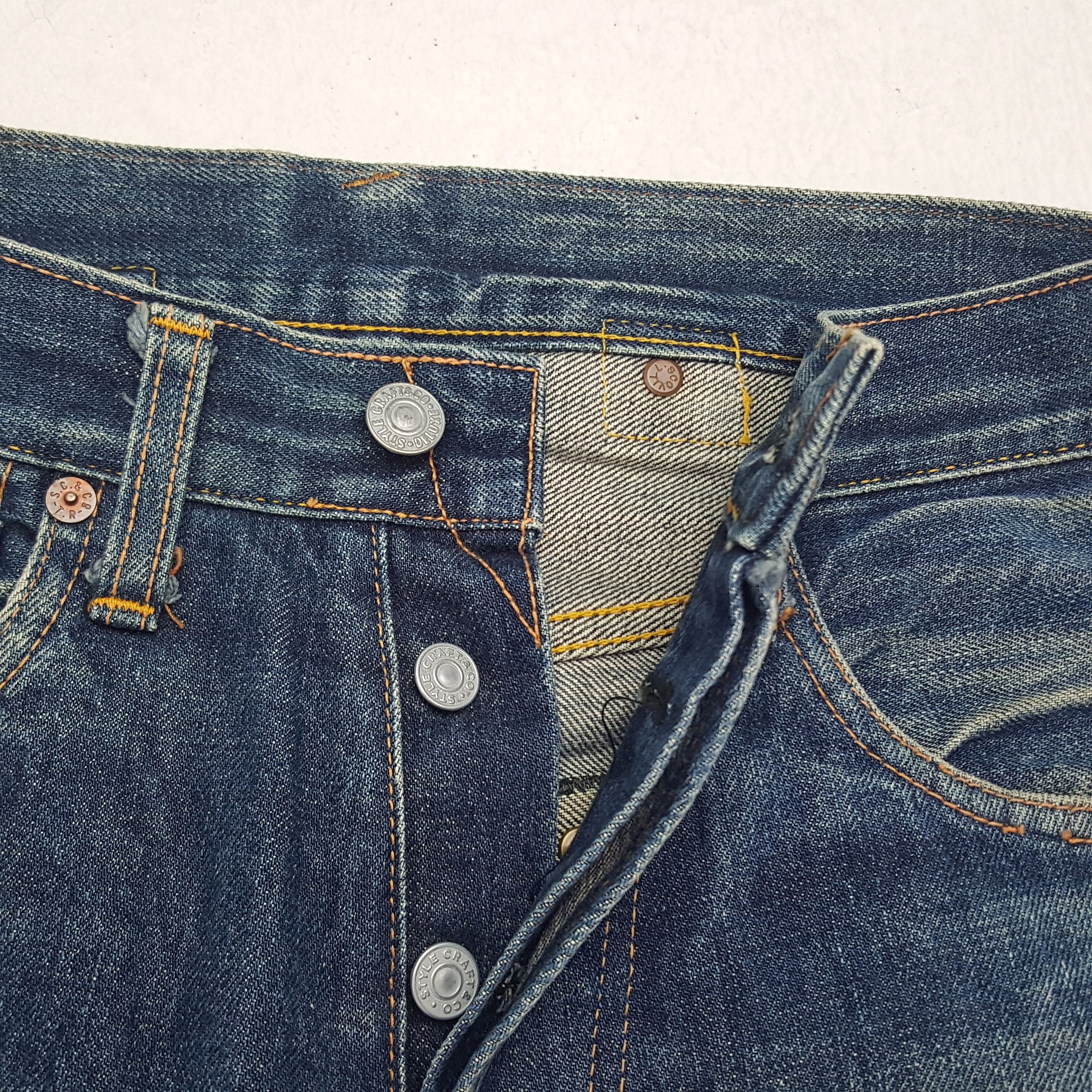 If Six Was Nine × Japanese Brand × Vintage Vintage Evis Japanese Brand Daicock Custom Art Jeans Size US 26 / EU 42 - 7 Thumbnail