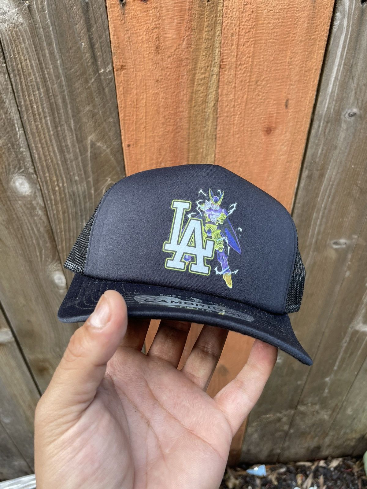 Other Perfect cell Los Angeles dodgers dragon ball trucker hat Size ONE SIZE - 2 Thumbnail
