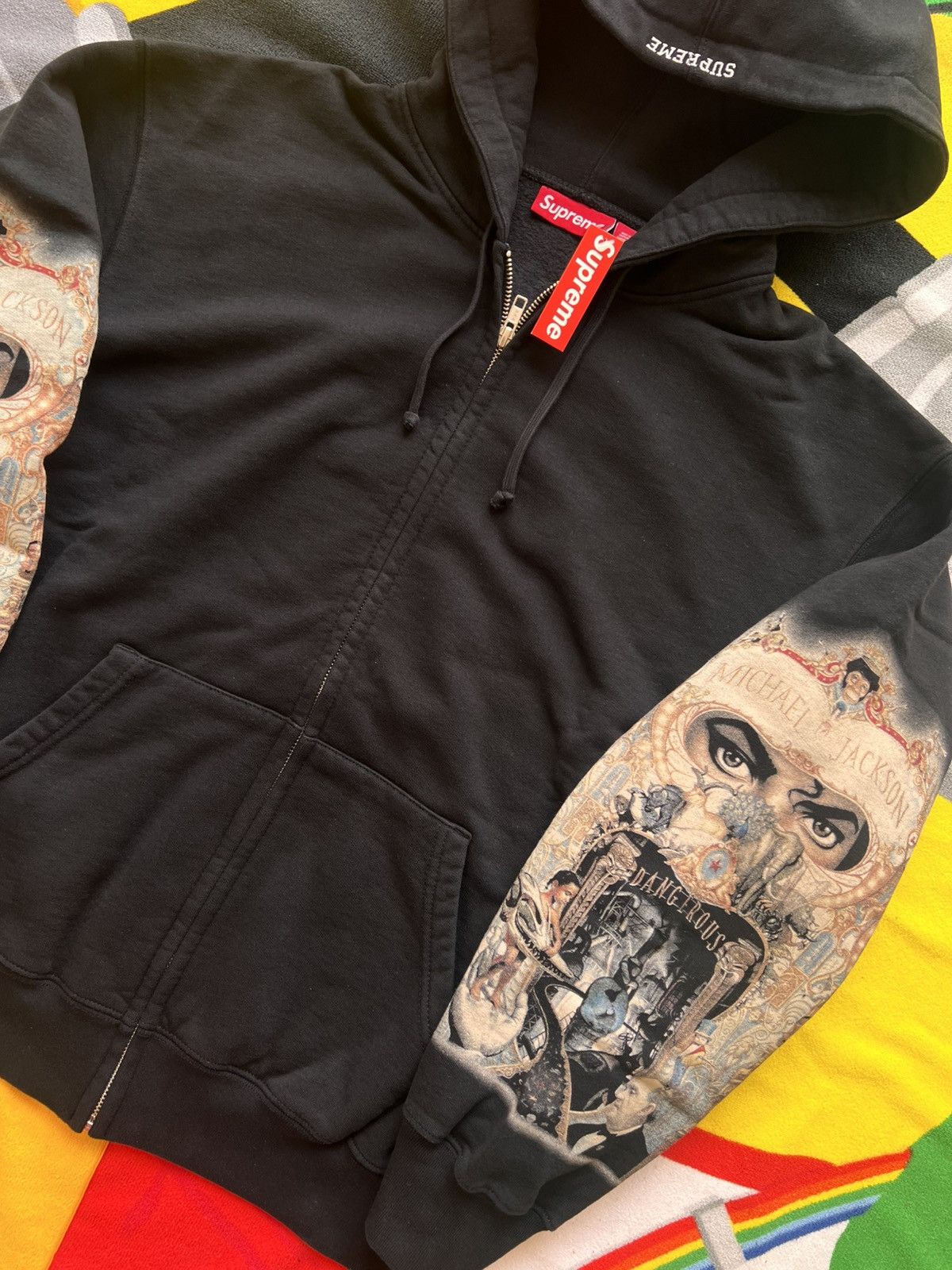 Supreme Supreme Michael Jackson Dangerous Zip Up Hooded Sweatshirt Size US XL / EU 56 / 4 - 16 Thumbnail