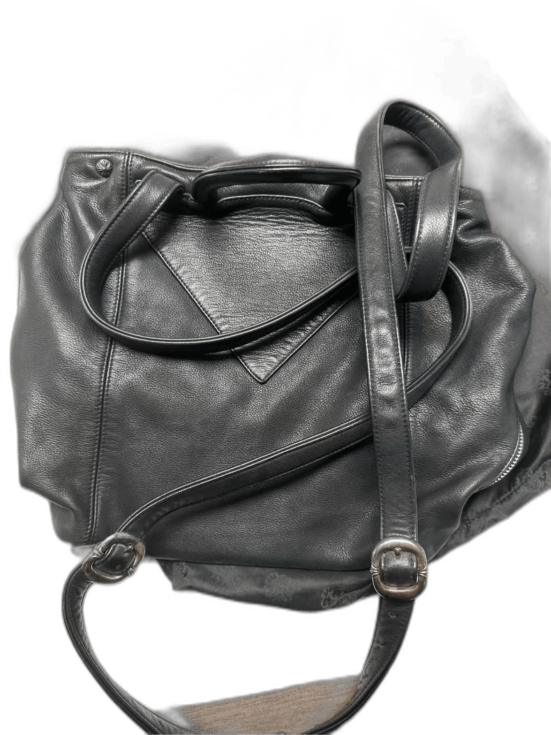 Chrome Hearts Chrome Hearts Black Leather Shoulder Bag-yf Size ONE SIZE - 1 Thumbnail