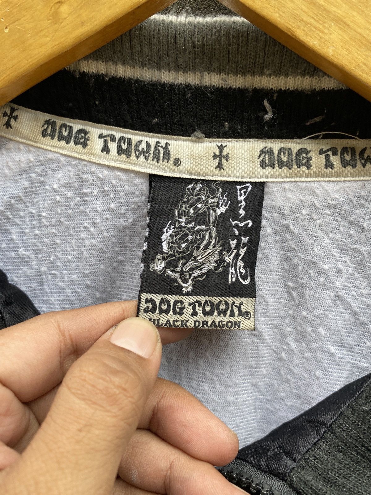 Vintage 90s Dogtown Black Dragon Coach Jacket
