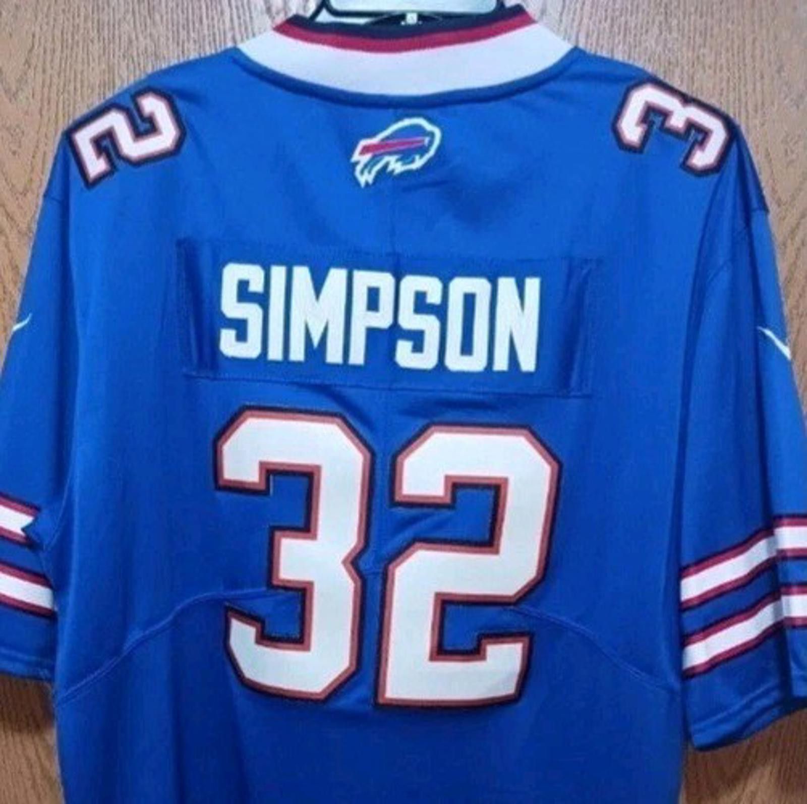 Nike OJ Simpson (Nike)-(Bills)-(Jersey)-(Blue)-(Size:L)-$100 Size ONE SIZE - 7 Thumbnail