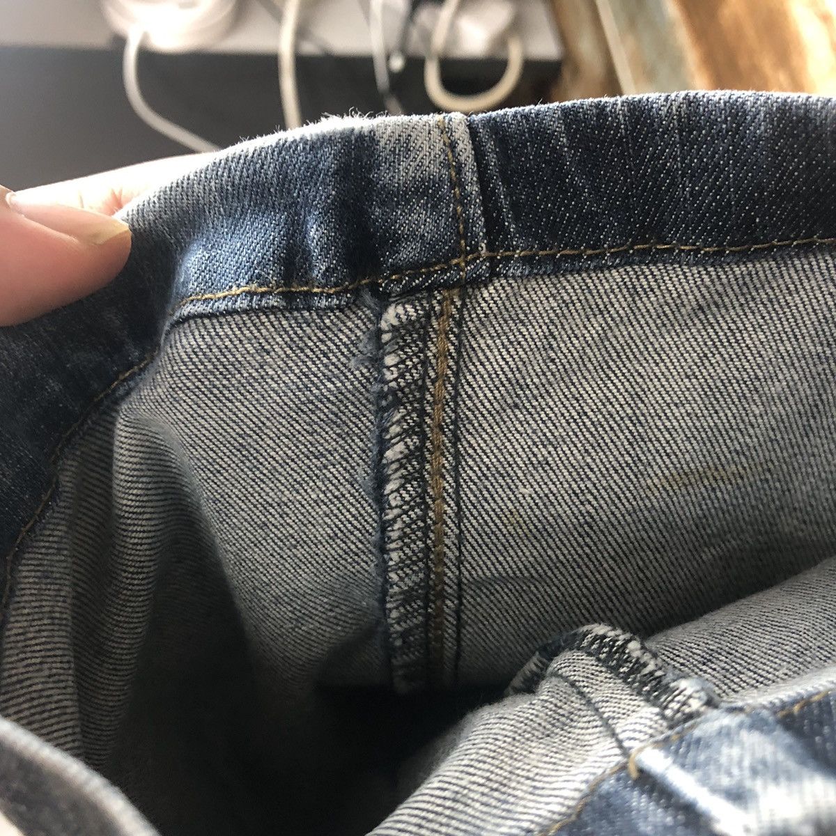 Japanese Brand Even River Black Distressed Denim Pants #A2107 Size US 30 / EU 46 - 13 Thumbnail