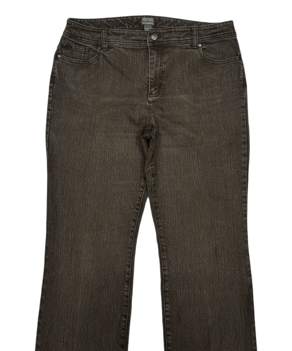 Chicos 🔥ADDITIONS BY CHICO'S BROWN BOOTCUT PANTS Size 31" - 6 Thumbnail