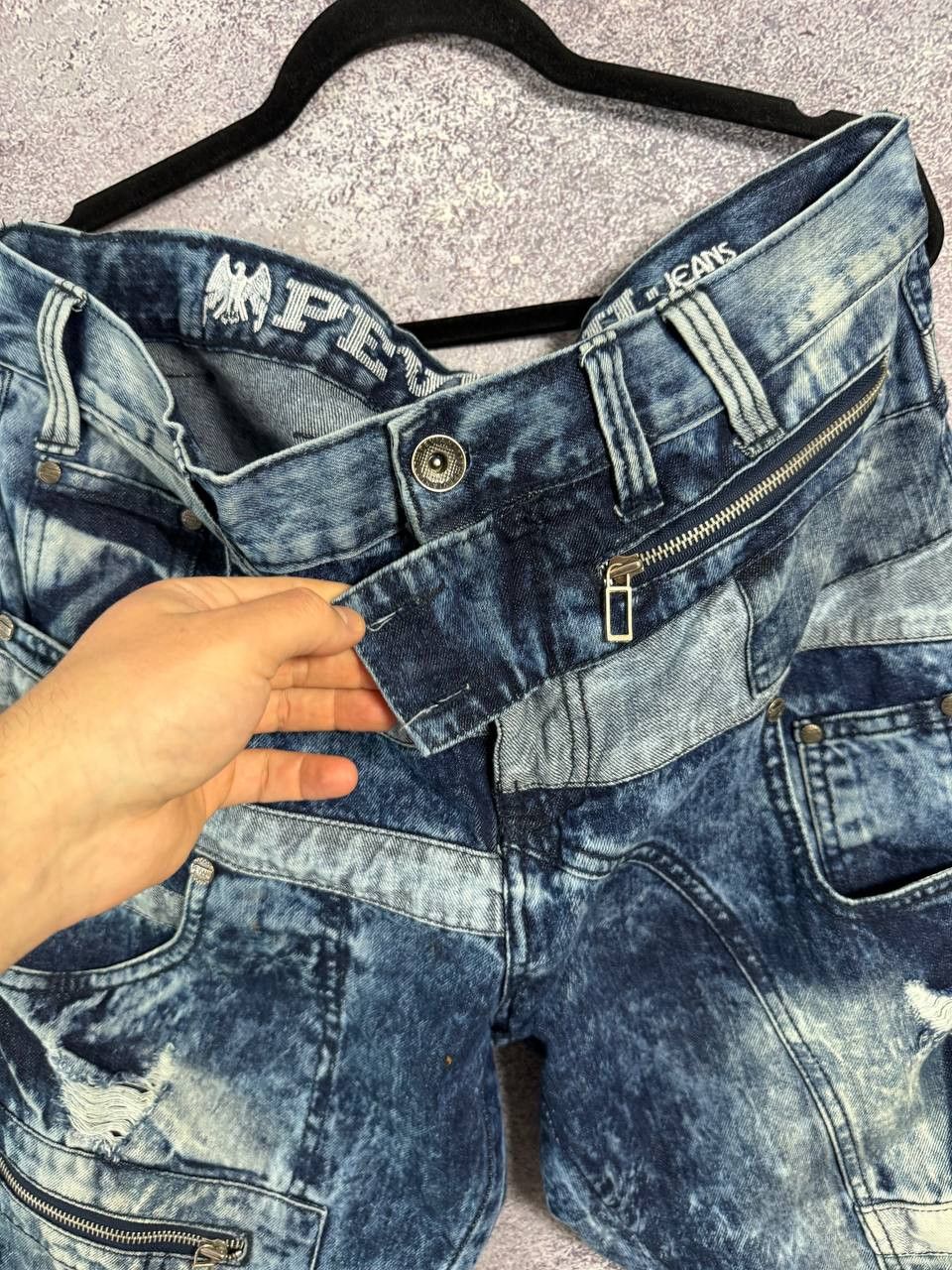 Designer × Japanese Brand × Vintage PEVIANI Jeans Men's Size 38 Moto Acis Wash Straight Size US 38 / EU 54 - 13 Thumbnail
