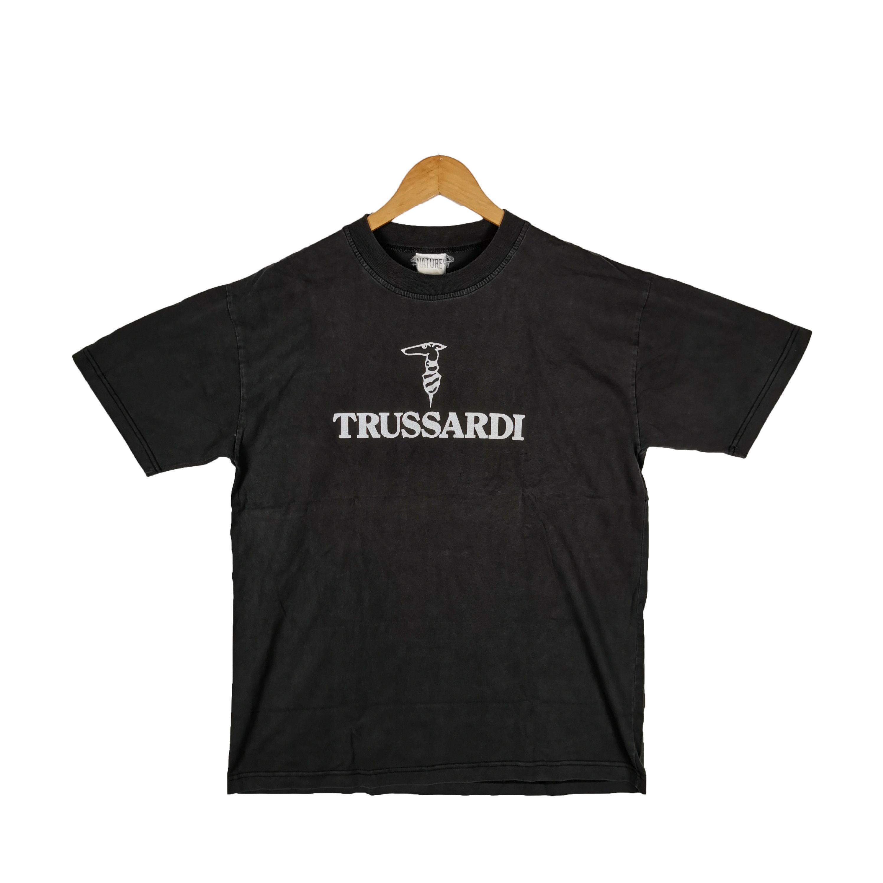 Trussardi Vintage Trussardi T-Shirt Big Logo Trussardi Crewneck Tee Size US M / EU 48-50 / 2 - 1 Thumbnail