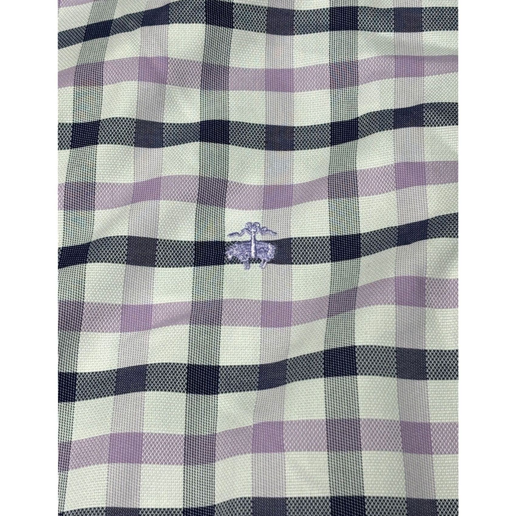 Brooks Brothers Brooks Brothers Regent Non-Iron Supima Cotton Shirt XL Purple Navy Check Mens XL Button-Up, Long Sleeve, Button-Down Collar Size US XL / EU 56 / 4 - 2 Thumbnail