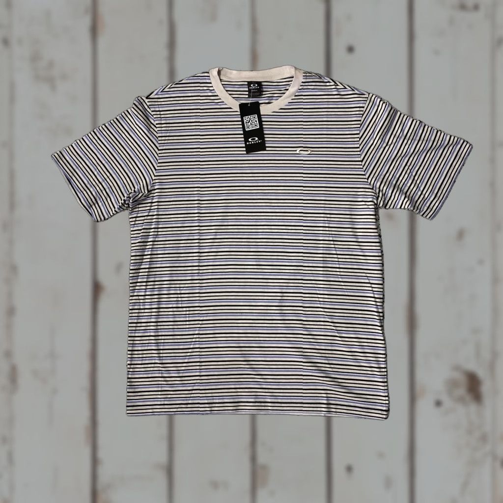 Oakley Oakley Relax Striped Tee T-shirt Mens Size Large Short Sleeve Regular Fit NWT Size US L / EU 52-54 / 3 - 1 Thumbnail