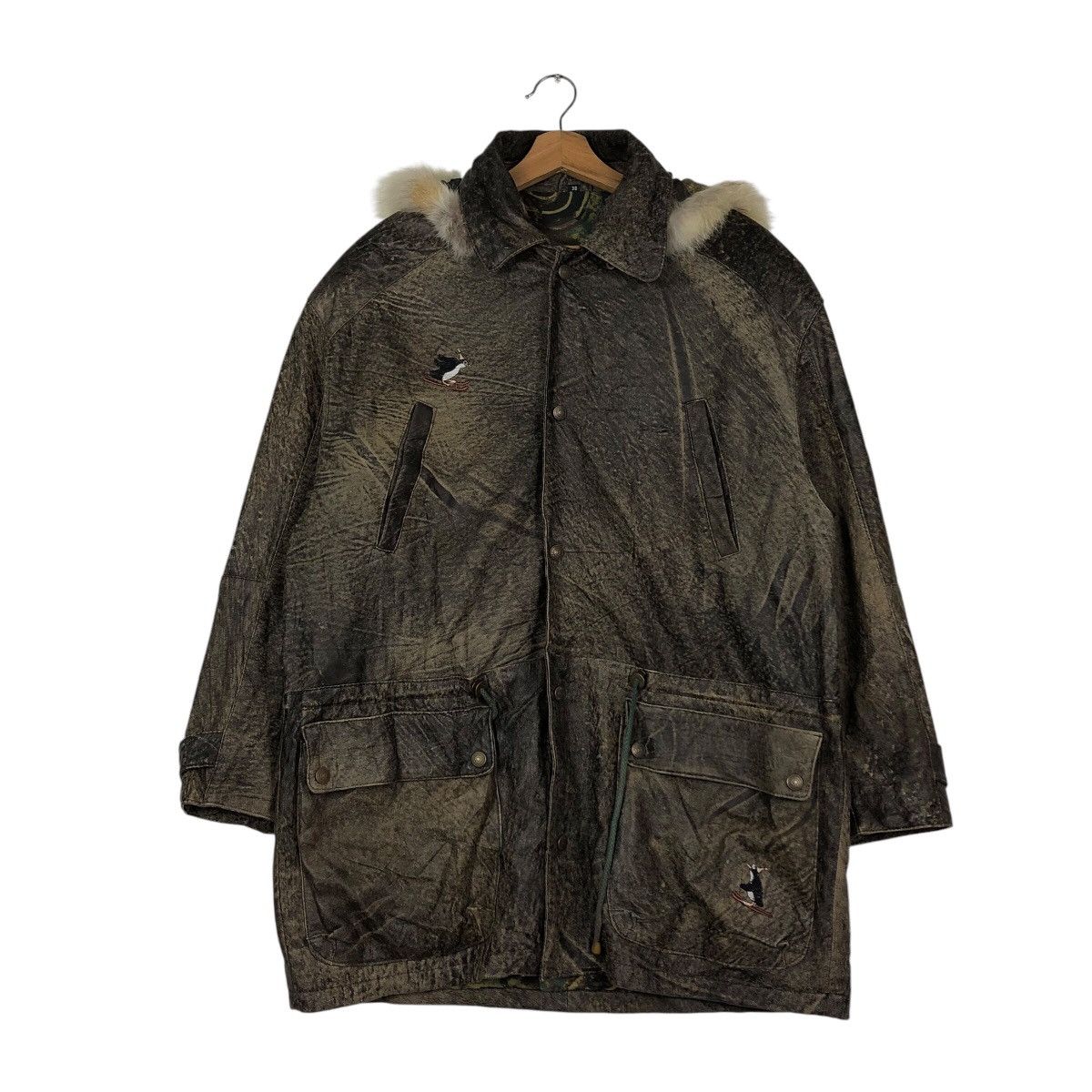 Japanese Brand × Vintage Vintage Biker Leather Jacket Embroidered Design IsseyMiyake Size US M / EU 48-50 / 2 - 2 Thumbnail