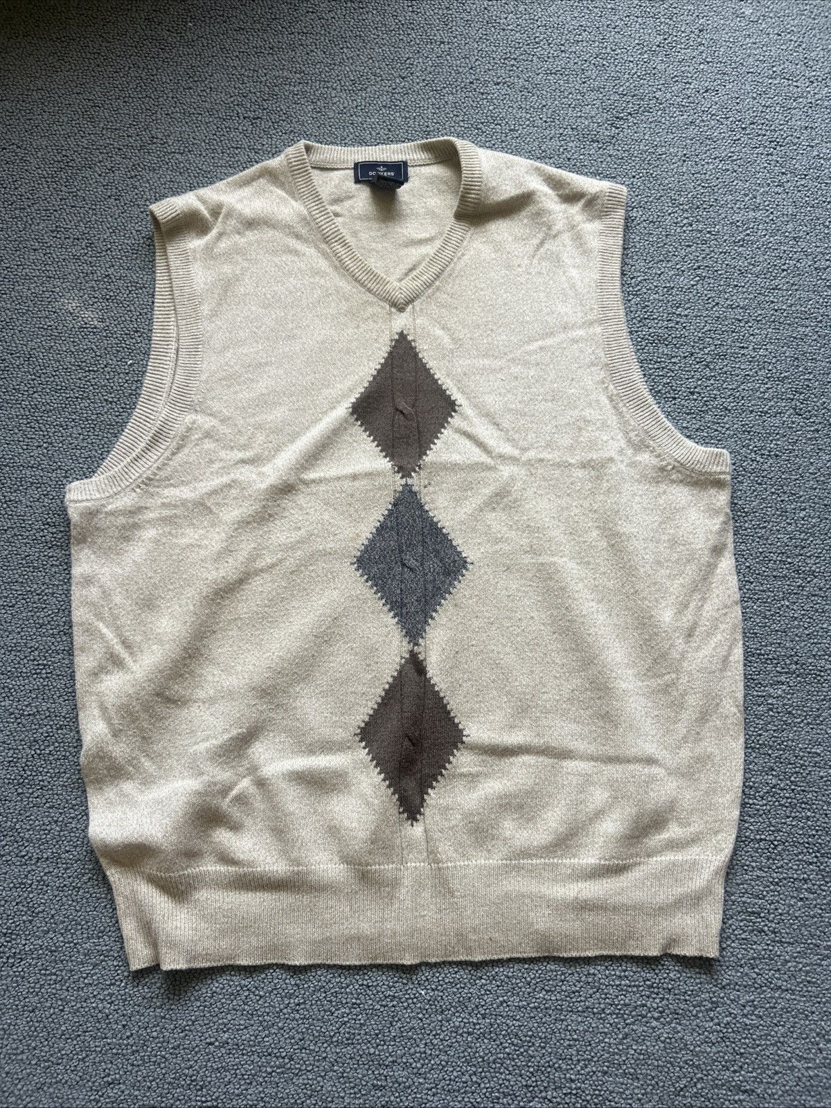 Dockers Dockers Grey and Brown Sweater Vest Size US L / EU 52-54 / 3 - 1 Thumbnail