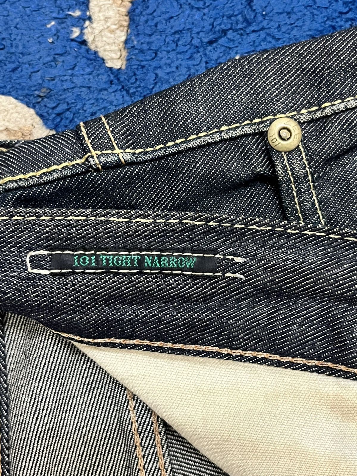 Lee Vintage Lee 101 Thight Narrow Denim Size US 33 - 13 Thumbnail