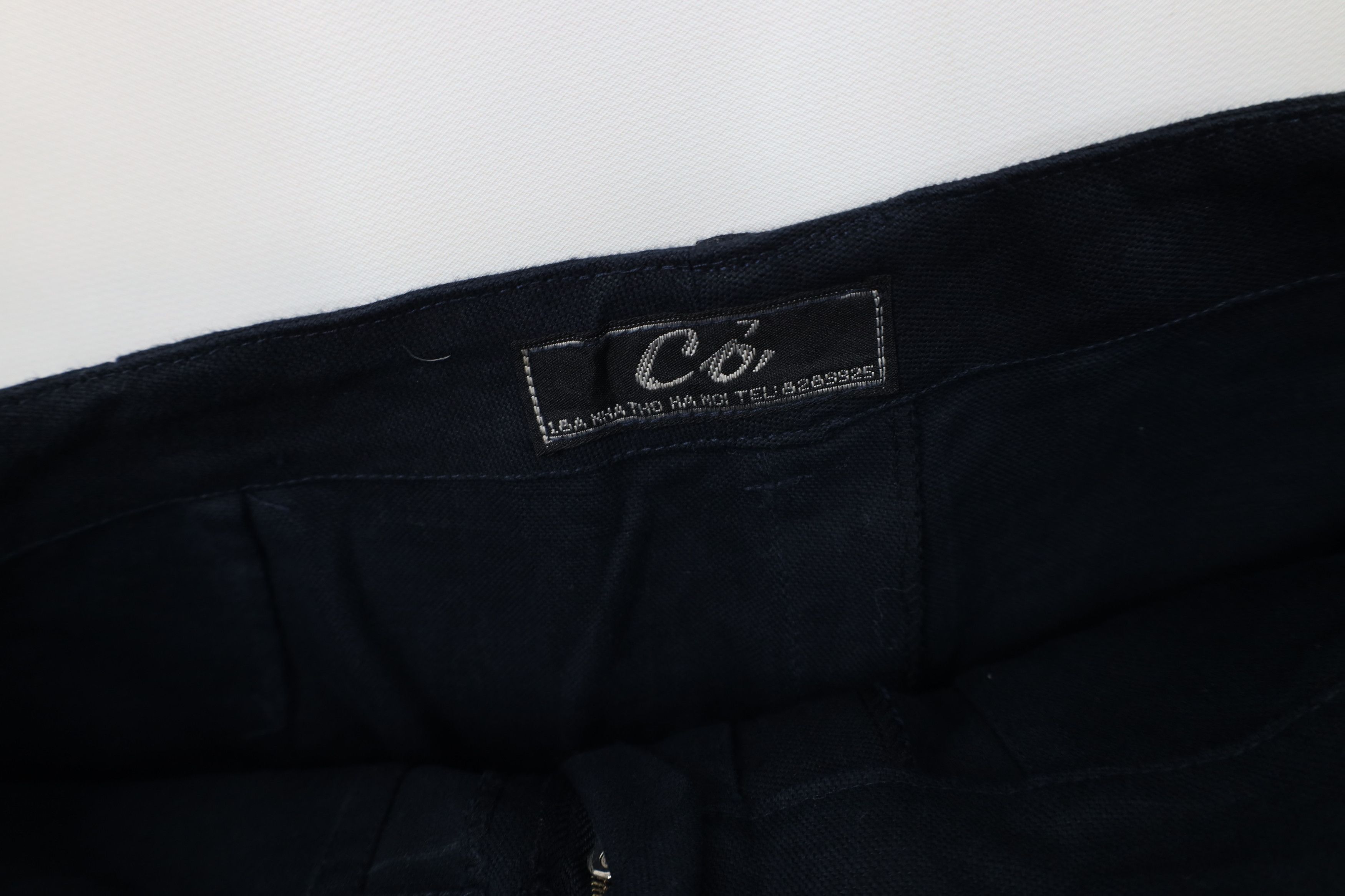 Vintage Vintage 70s Streetwear Baggy Wide Leg Cargo Pants Navy Blue Size 28" / US 6 / IT 42 - 7 Thumbnail