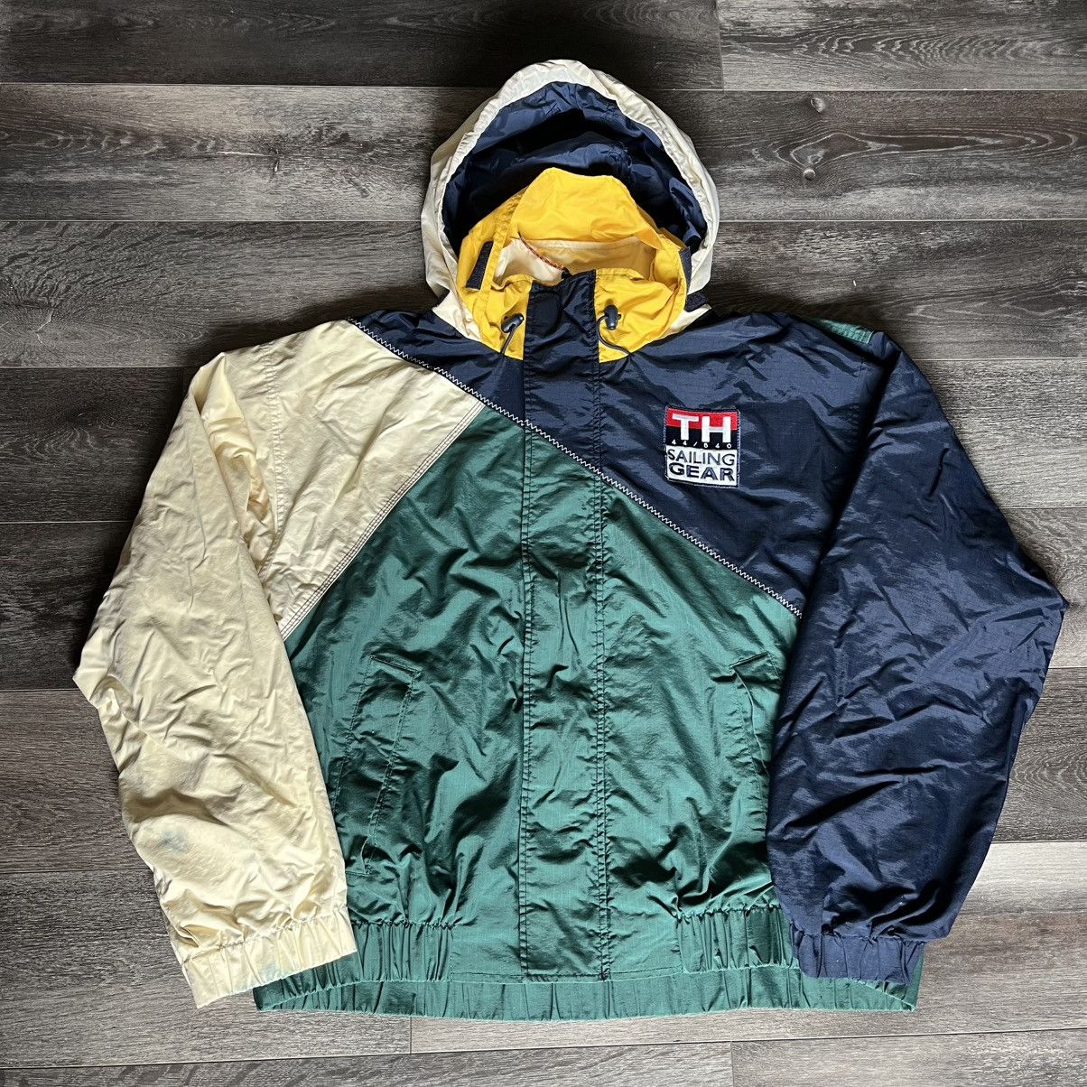 Tommy Hilfiger Vintage 1990s Tommy Hilfiger Sailing Gear Windbreaker Jacket Size US XXL / EU 58 / 5 - 2 Thumbnail