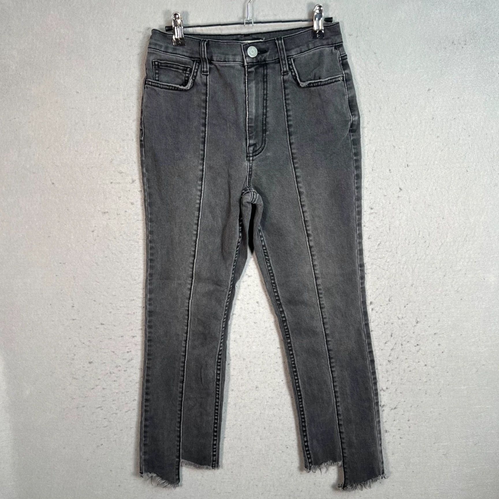 Joie VINTAGE Joie Womens Jeans Skinny High-Rise 25 Gray Adult Womens 25 Denim Cotton Blend Pants - Frayed Hem Size 42" / US 20 - 2 Thumbnail