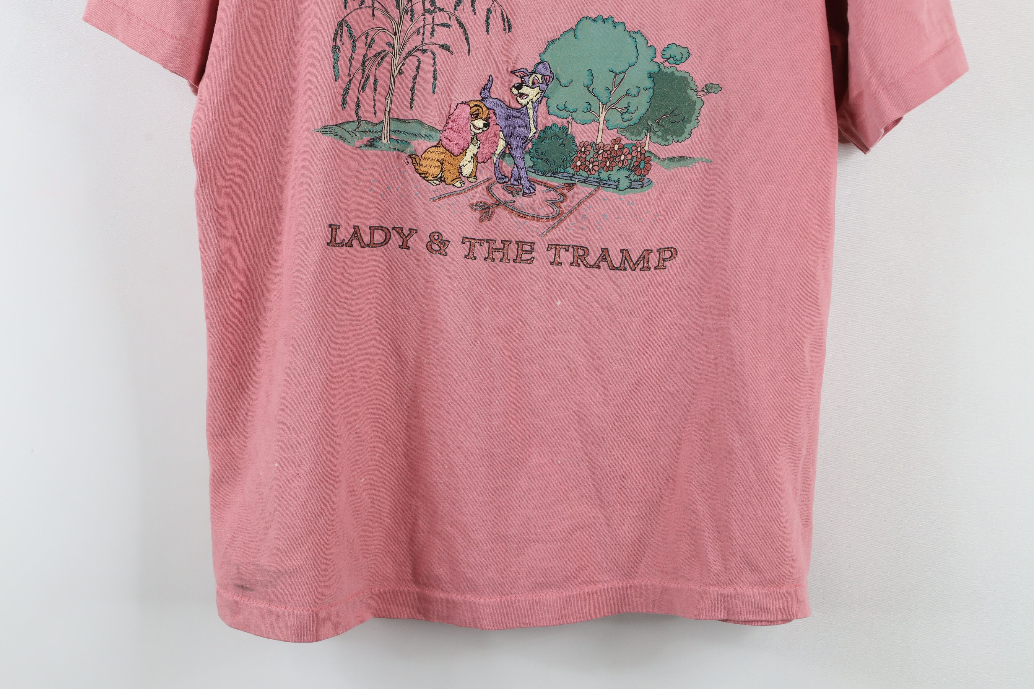 Disney × Vintage Vintage 90s Disney Lady & The Tramp Movie T-Shirt USA Size M / US 6-8 / IT 42-44 - 3 Thumbnail
